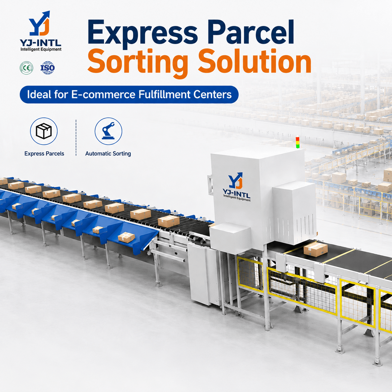 Narrow Belt Sorter | High-Speed Parcel Sorting Conveyor System
