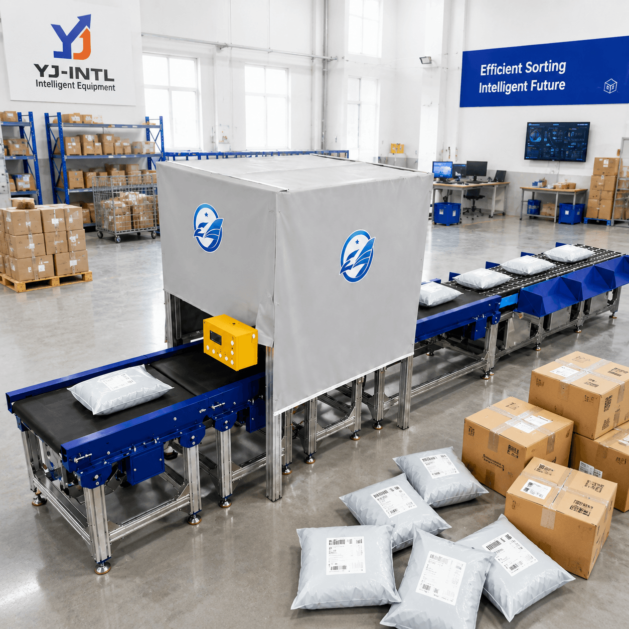 Automated Wheel Sorter for Logistics Parcel Sorting
