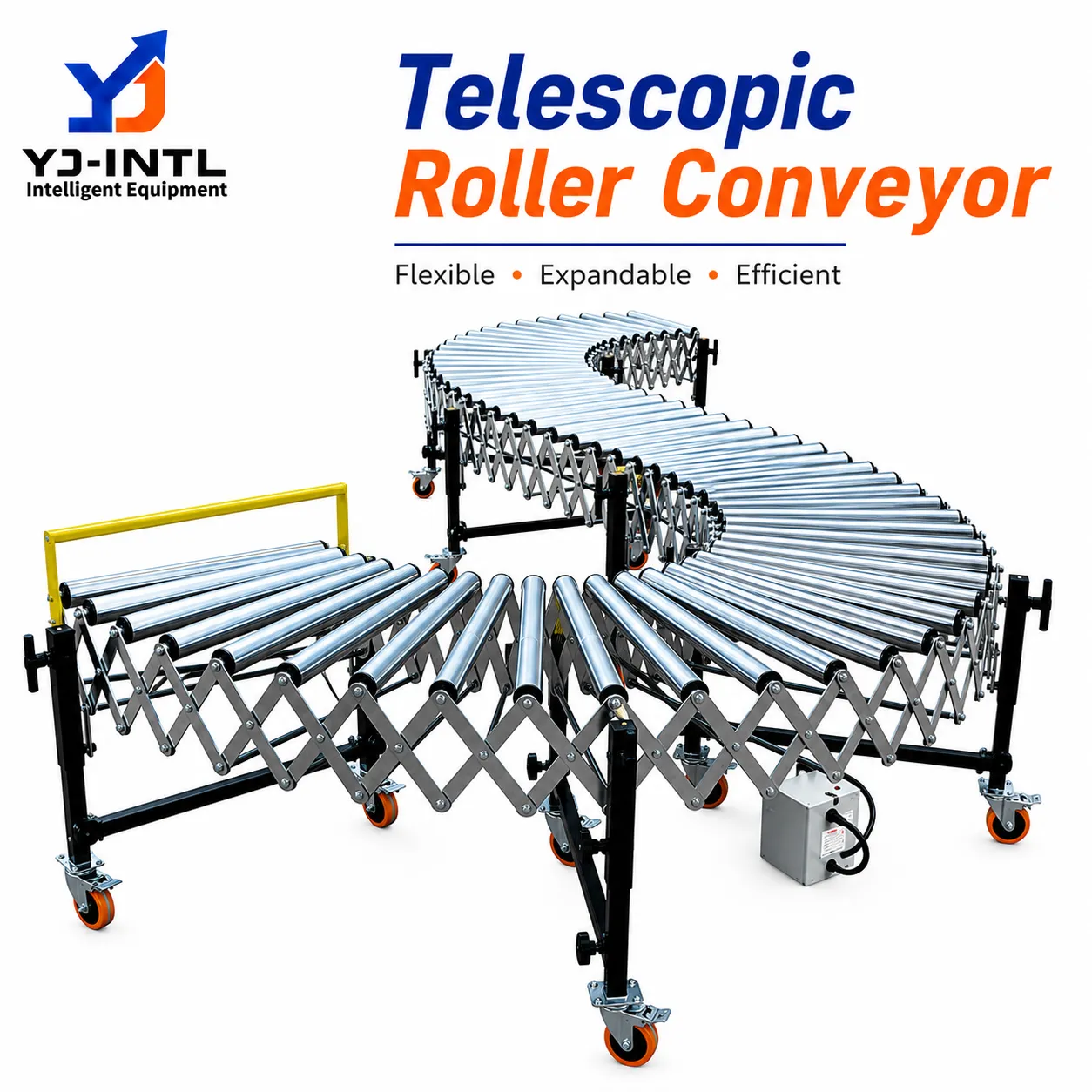 Telescopic Roller Conveyor for Flexible Loading & Unloading