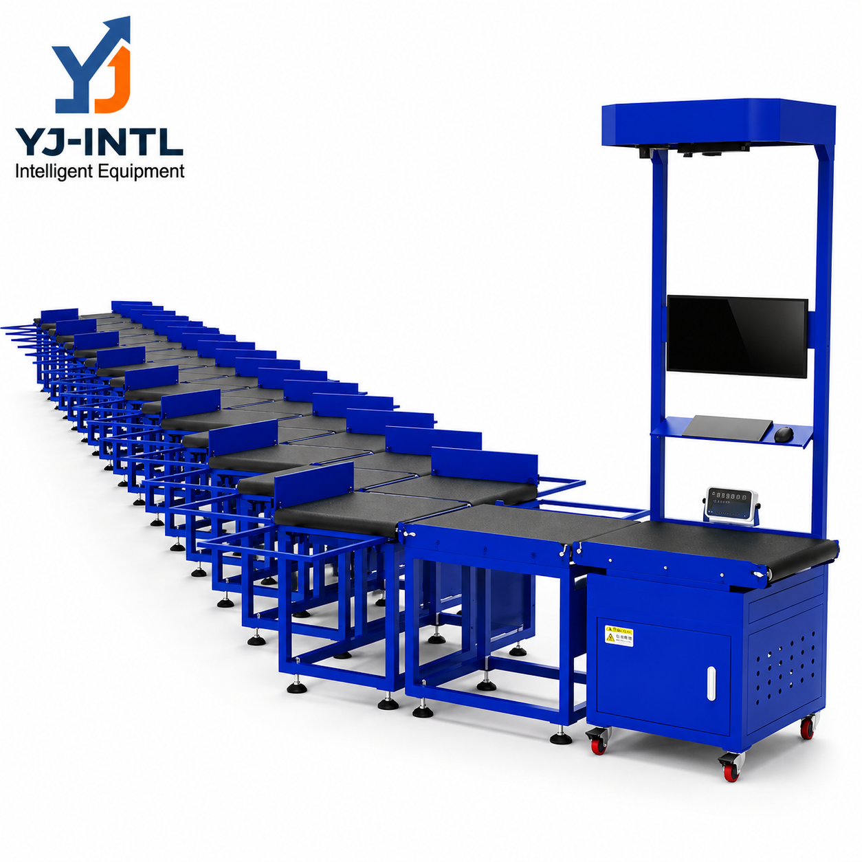 Z-Type Parcel Sorting Conveyor System for Automated Warehouse Sorting
