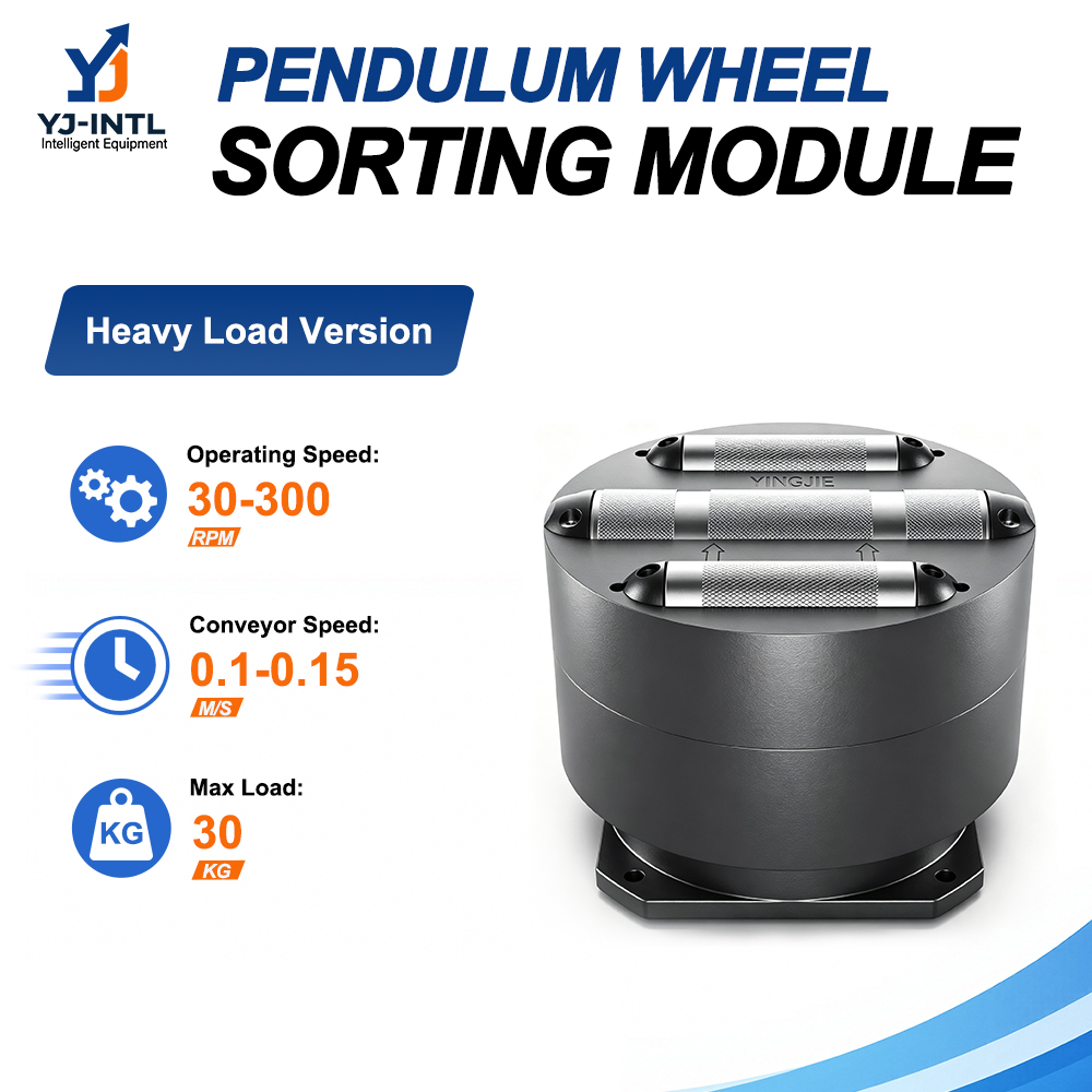 Pendulum Wheel Sorting Module for Automated Parcel Sorting