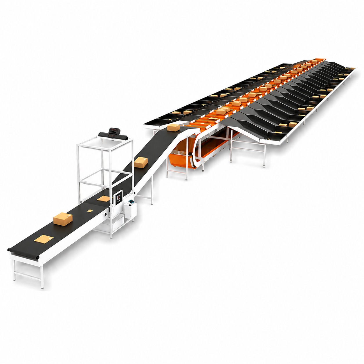 Automated Linear Cross Belt Sortation System | Up to 12,000 PPH