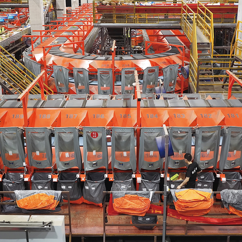 High-Speed Cross-Belt Loop Sorter