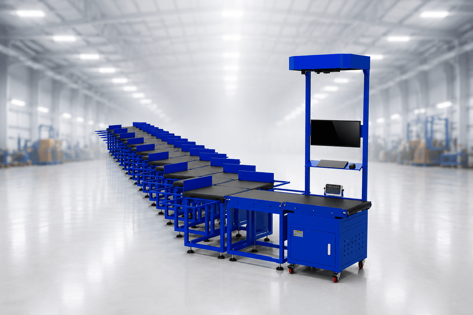 Z-Type parcel sorter for logistics warehouse automation