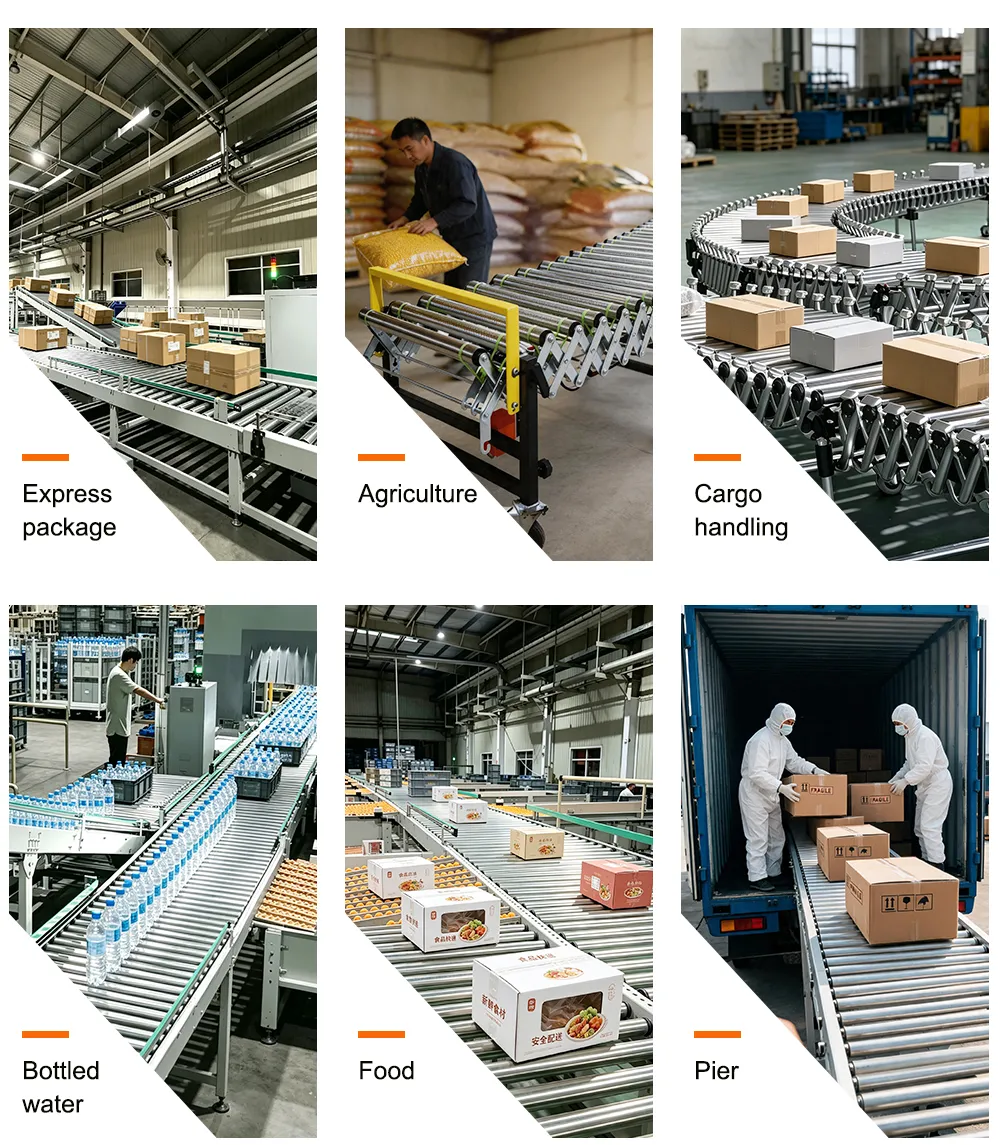 Warehouse Truck Loading Roller Conveyor Application