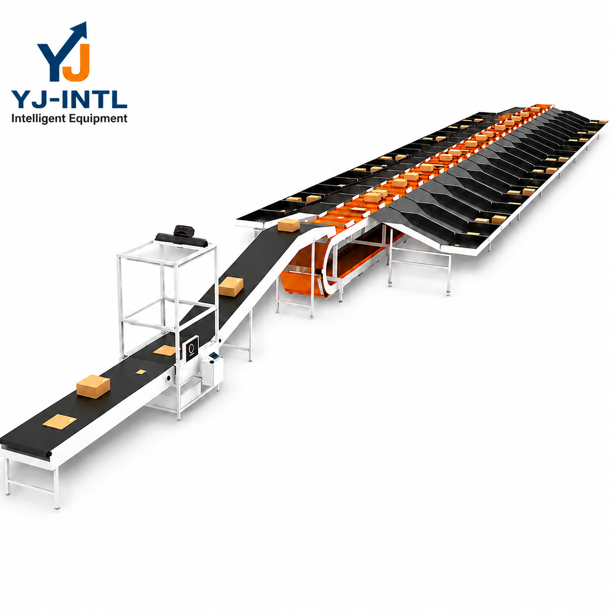Linear Cross Belt Sorter High Speed Sorting