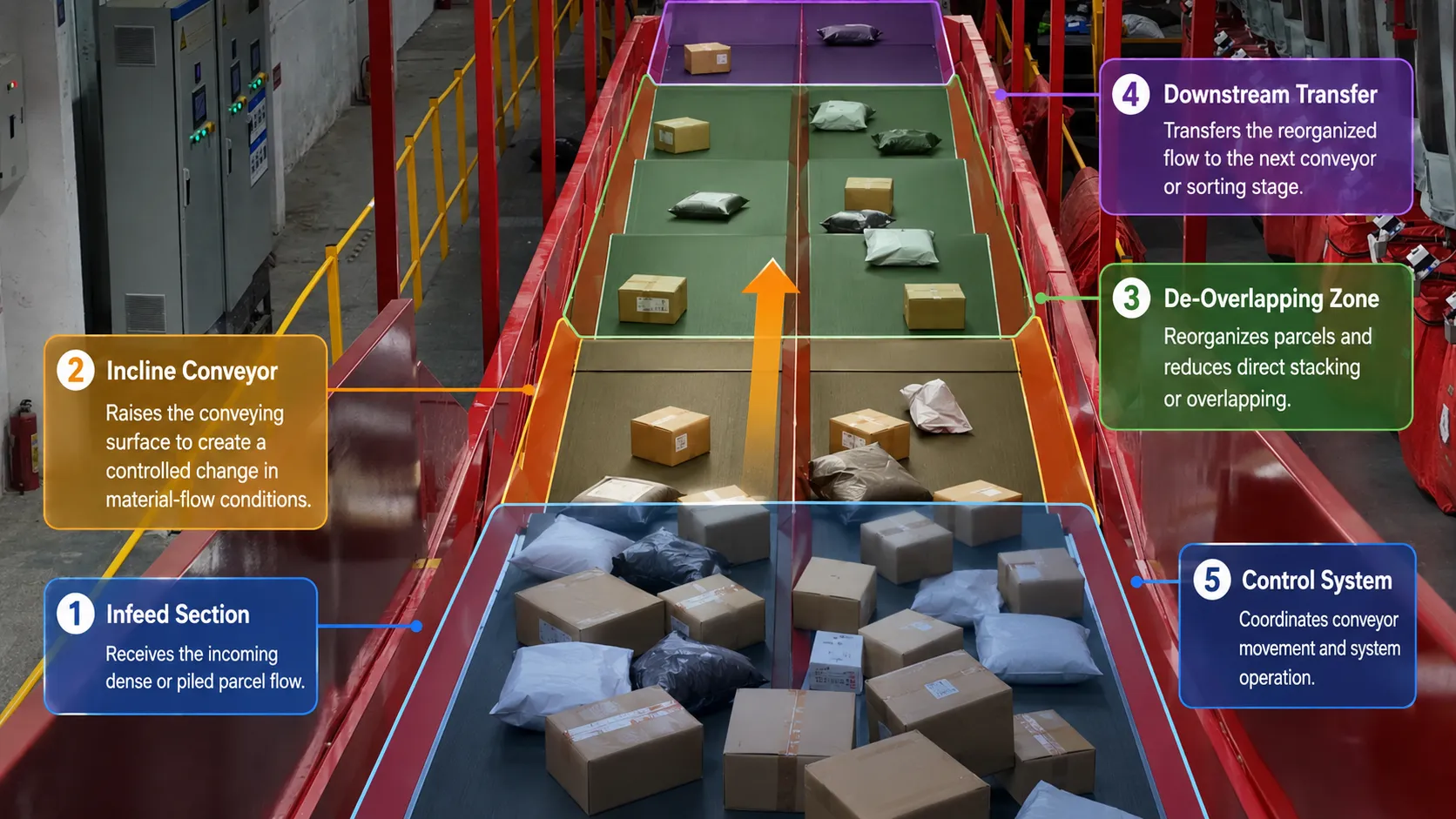 Parcel De-Stacking Conveyor