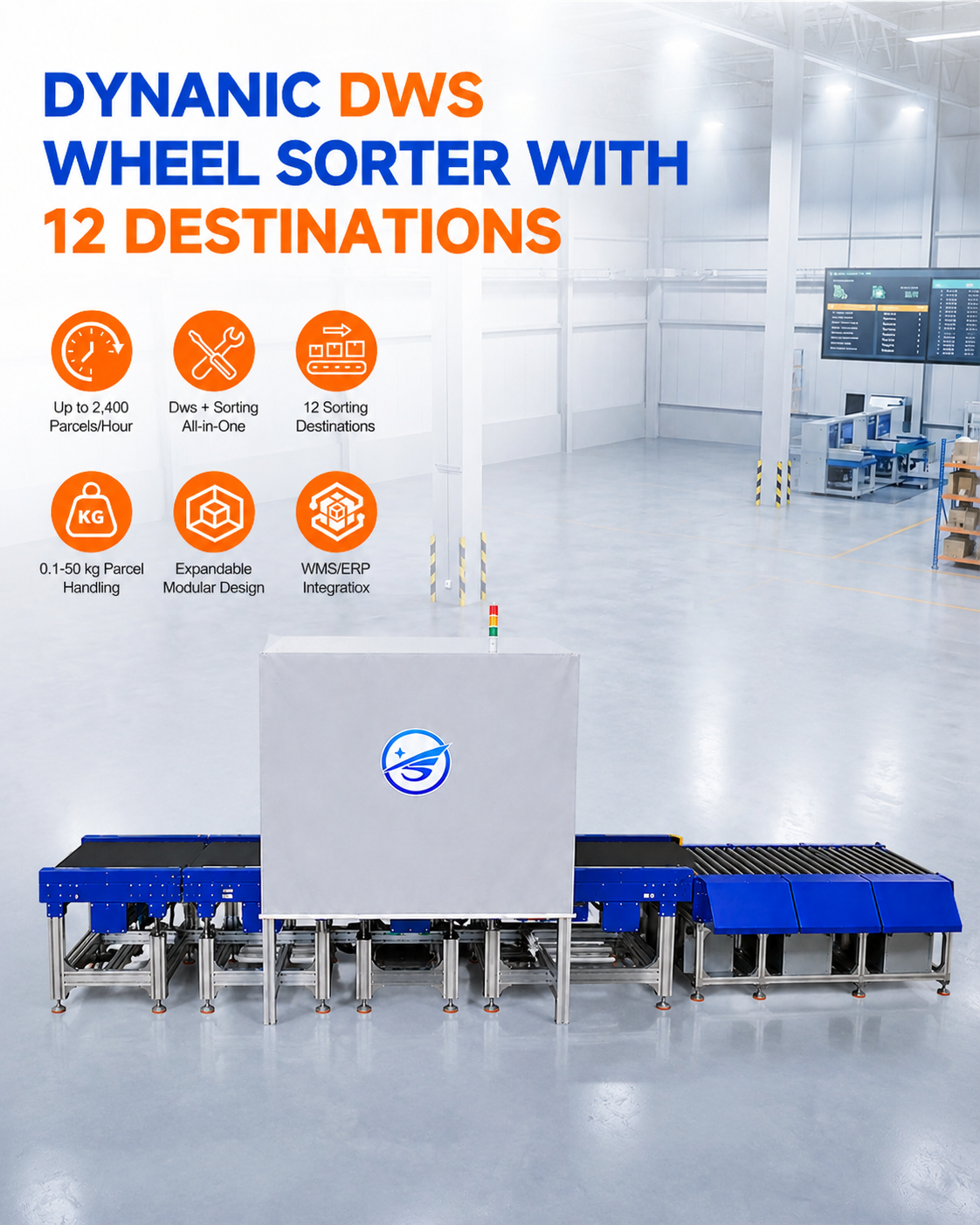 Integrated Dynamic DWS Wheel Sorter System