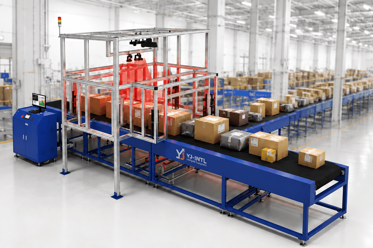 Large DWS System | Automated Dimension Weight Scanning