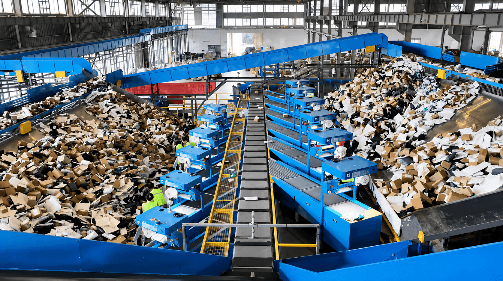 ZTO Express Hub: Loop Cross Belt Sorter Processing 500,000+ Parcels Daily