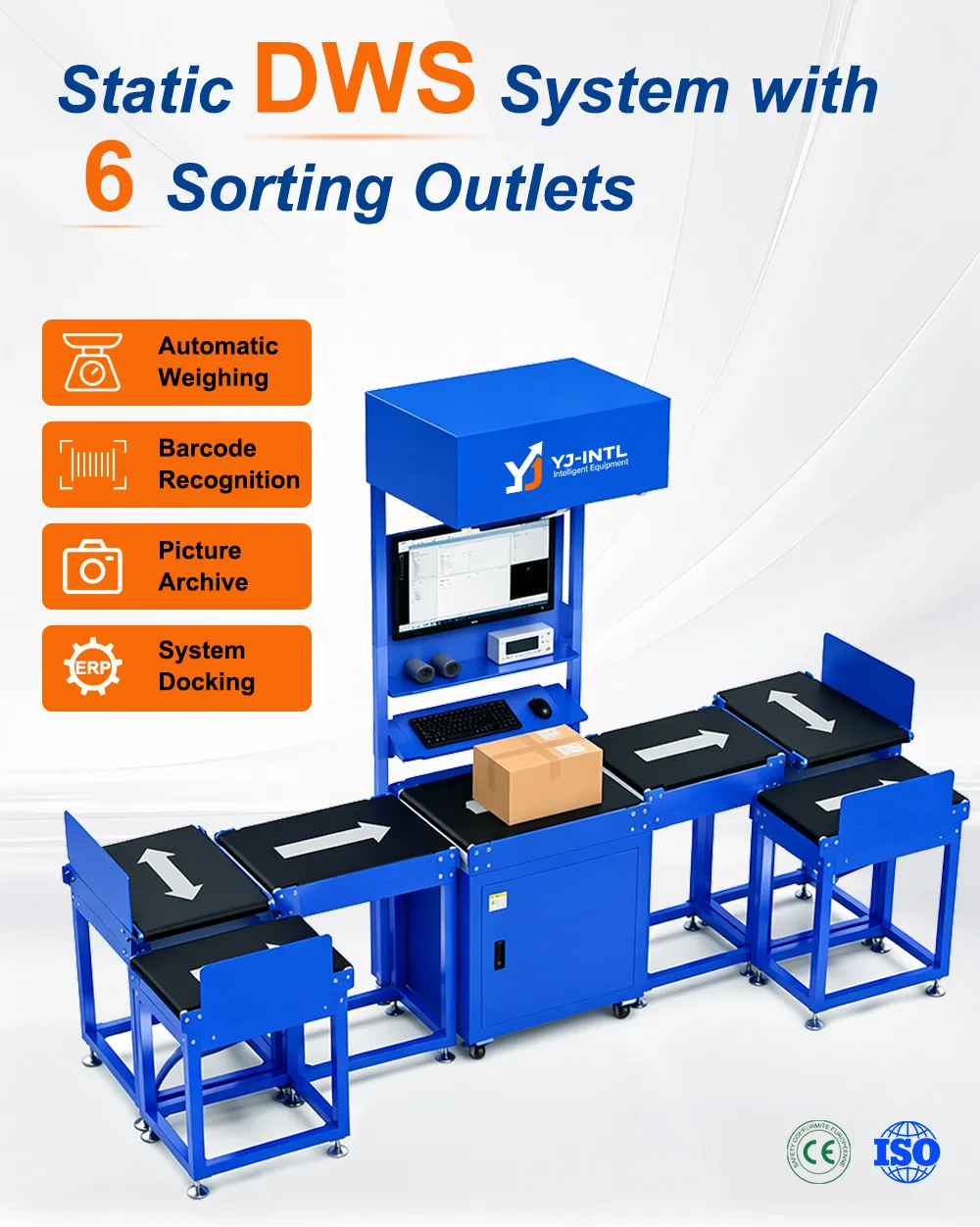 Six-Destination DWS Parcel Sorter Overview
