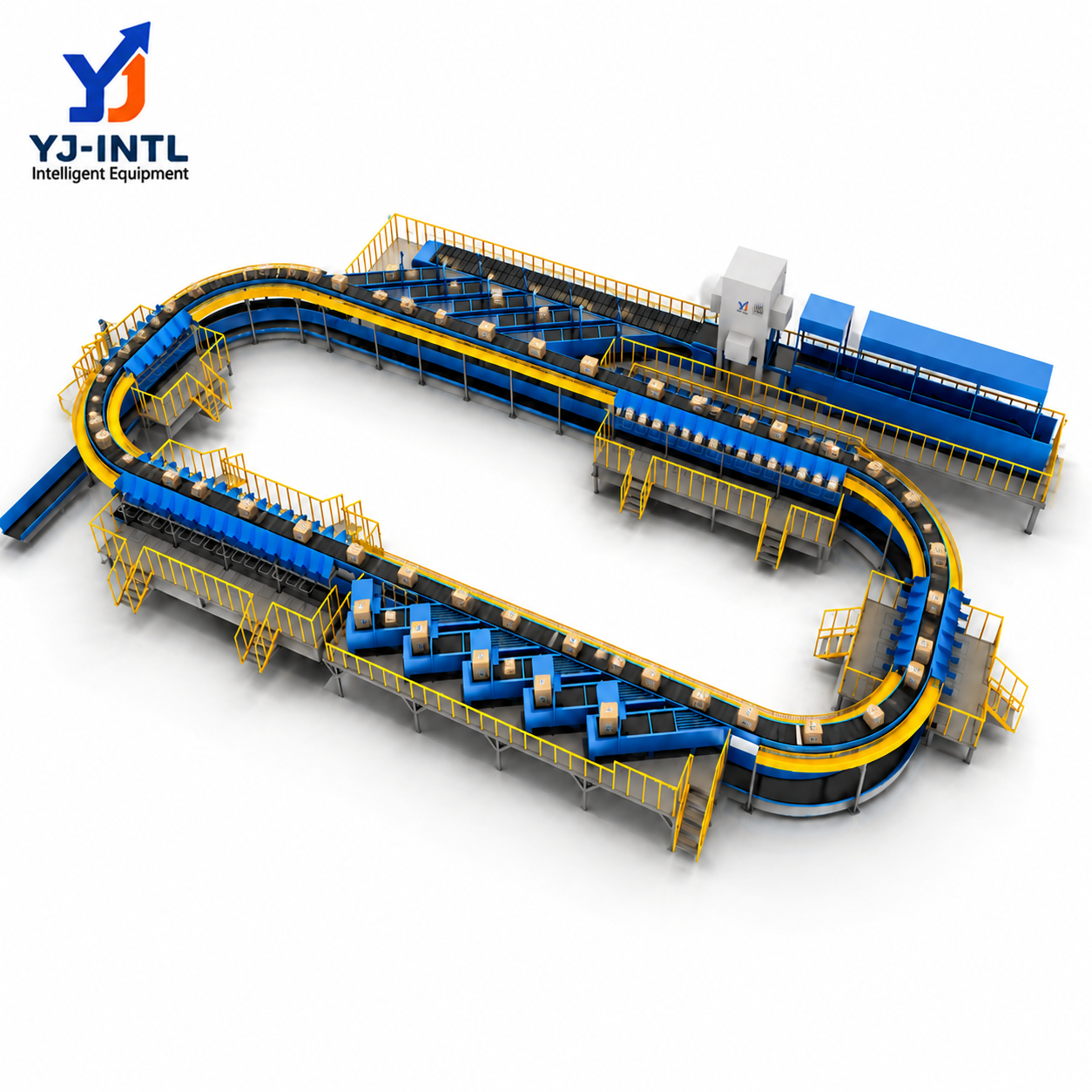 High-Speed Cross-Belt Loop Sorter System