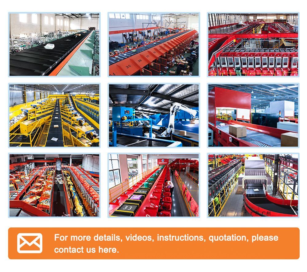 Linear Narrow Belt Sorter Logistics Application