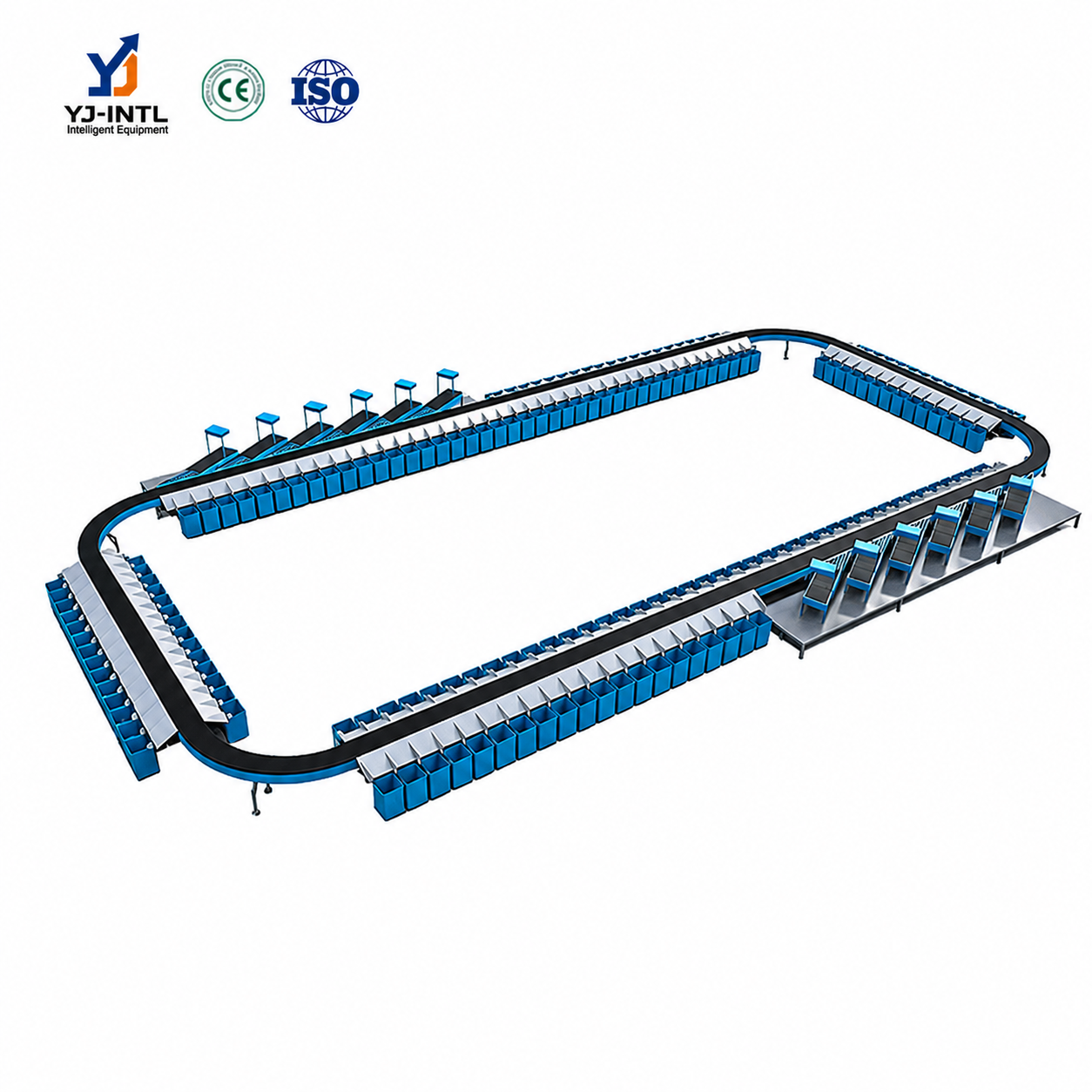High Speed Cross Belt Sorter | Automated Parcel Sorting System for Logistics & Fulfillment