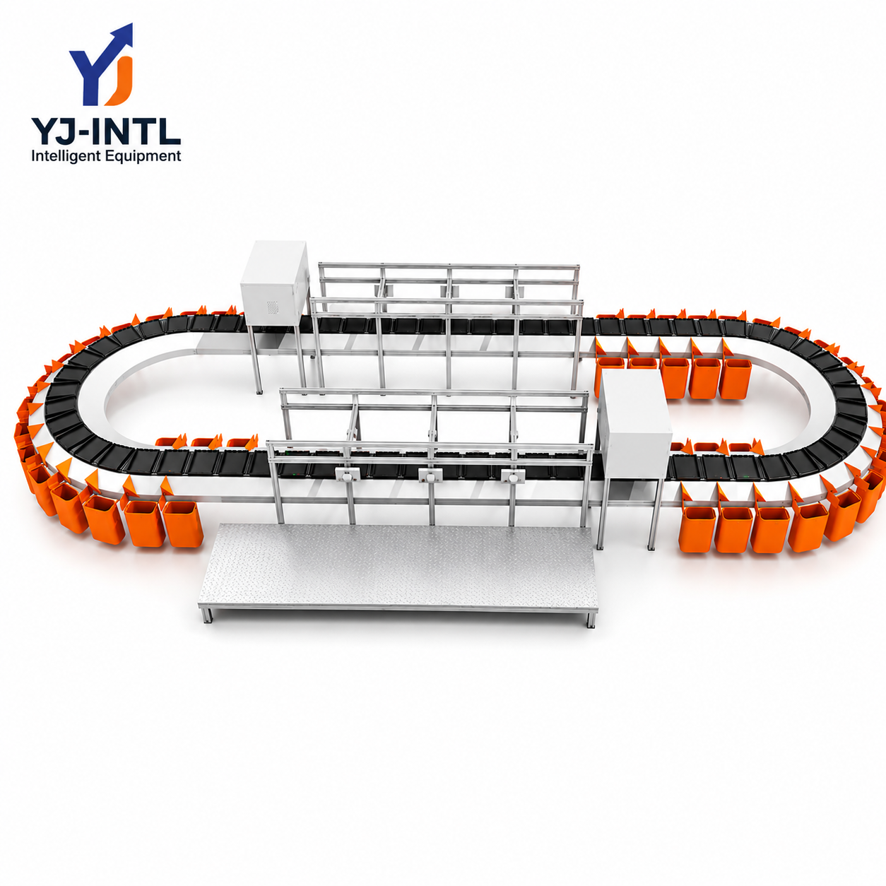 Circular Cross Belt Sorter | High Speed Automated Parcel Sorting System