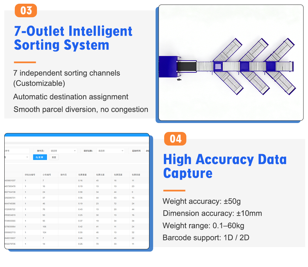 Dynamic DWS Sorting System for Parcels