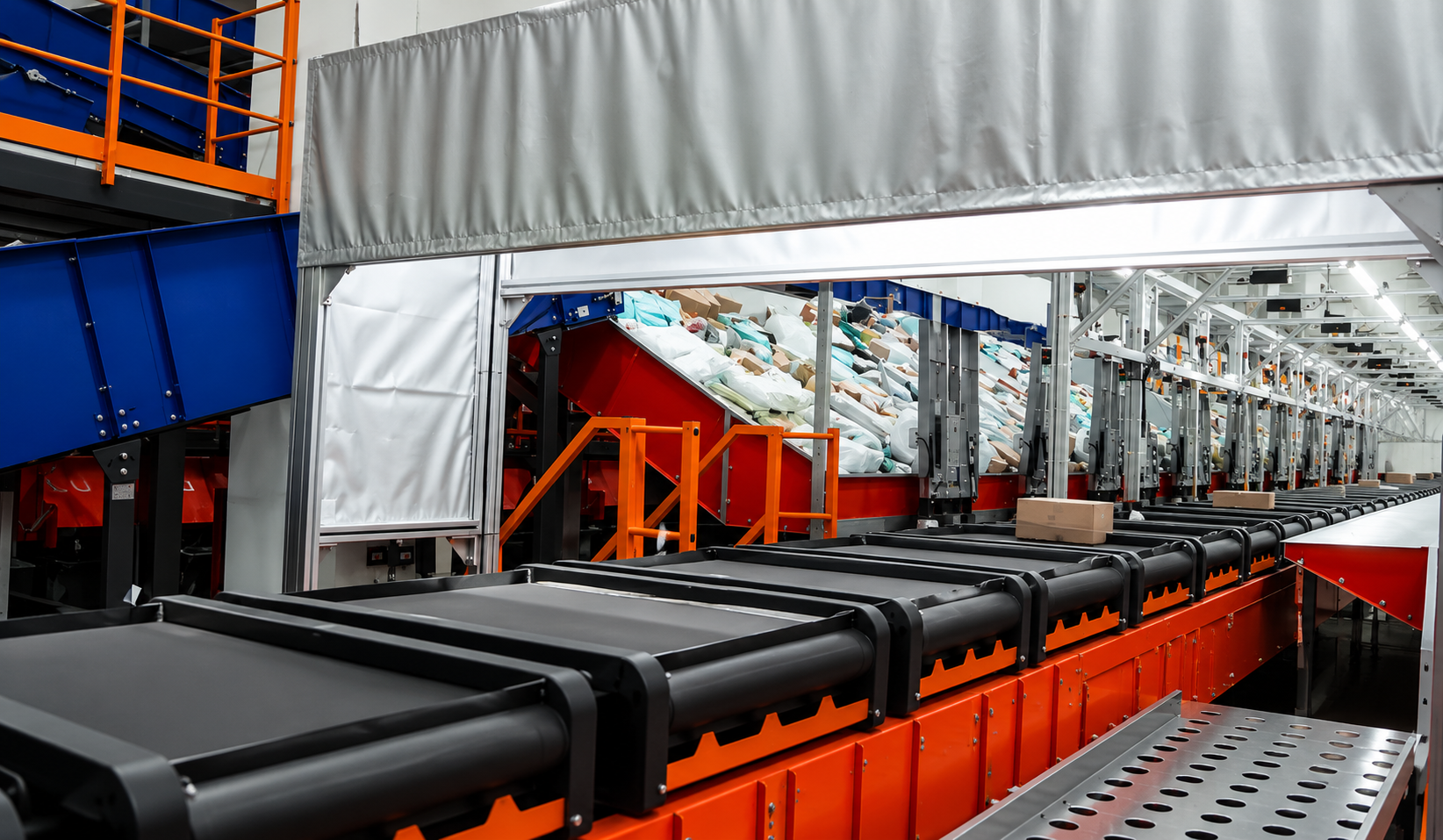 NC Loop Cross Belt Sorter System Composition