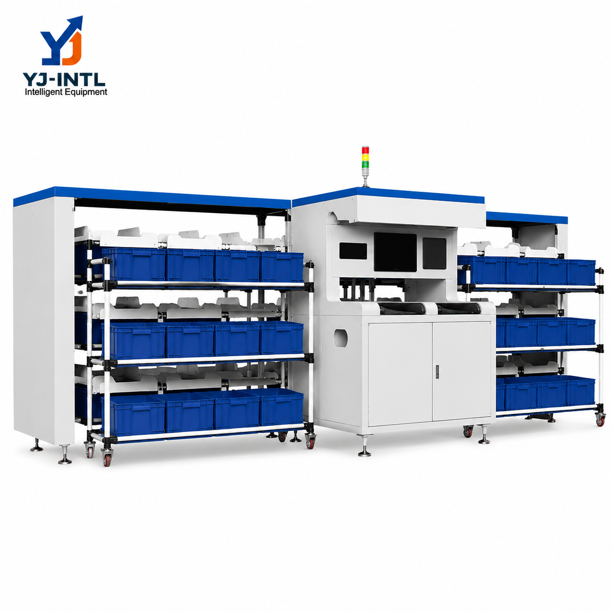 Modular put wall sorting racks for warehouse order fulfillment