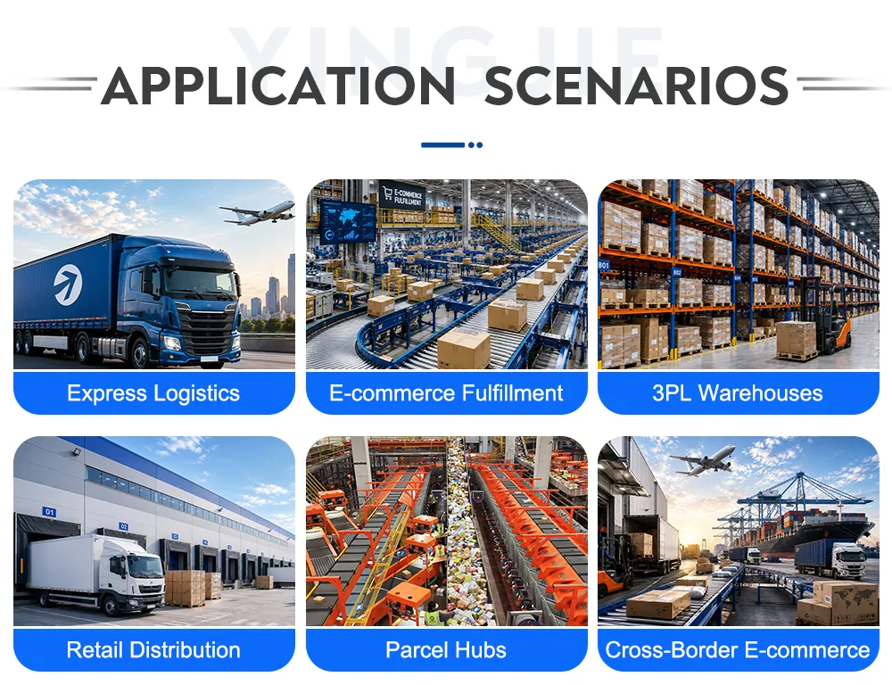 NC Loop Cross-Belt Sorter flexible sorting ports application
