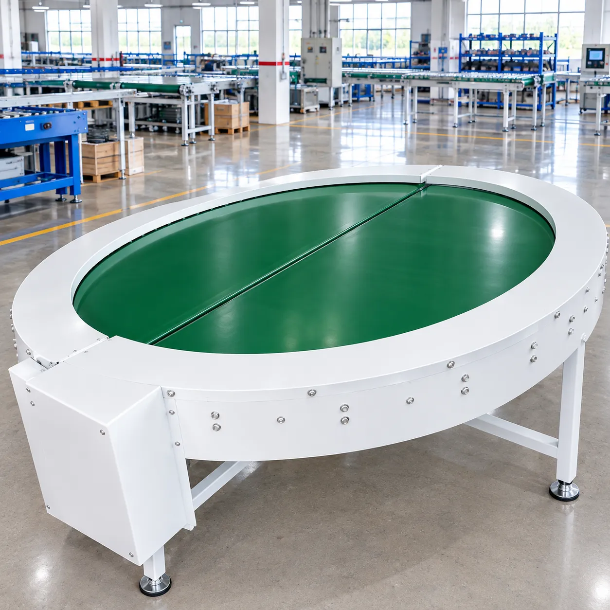 No-radius turning machine