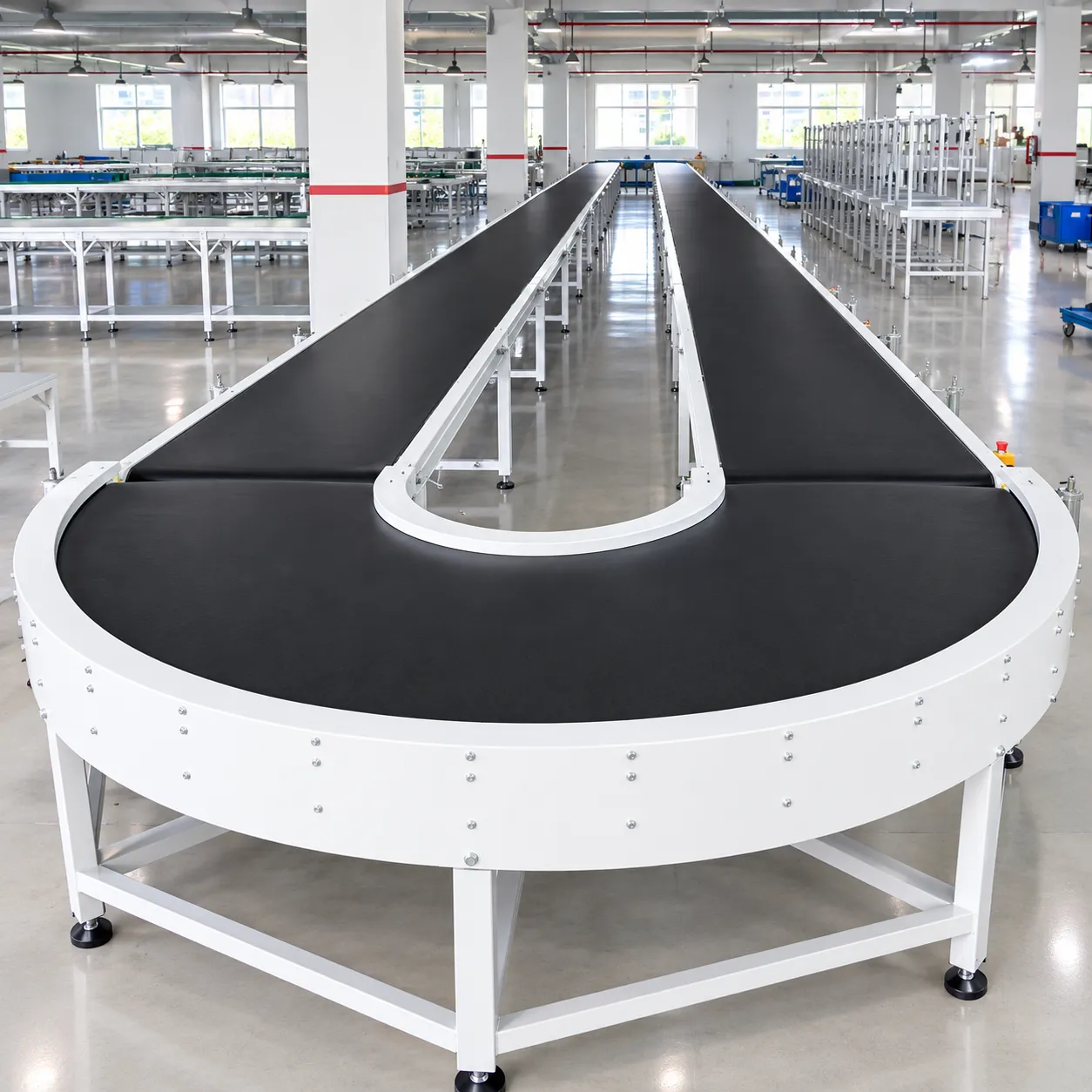small product turning conveyor