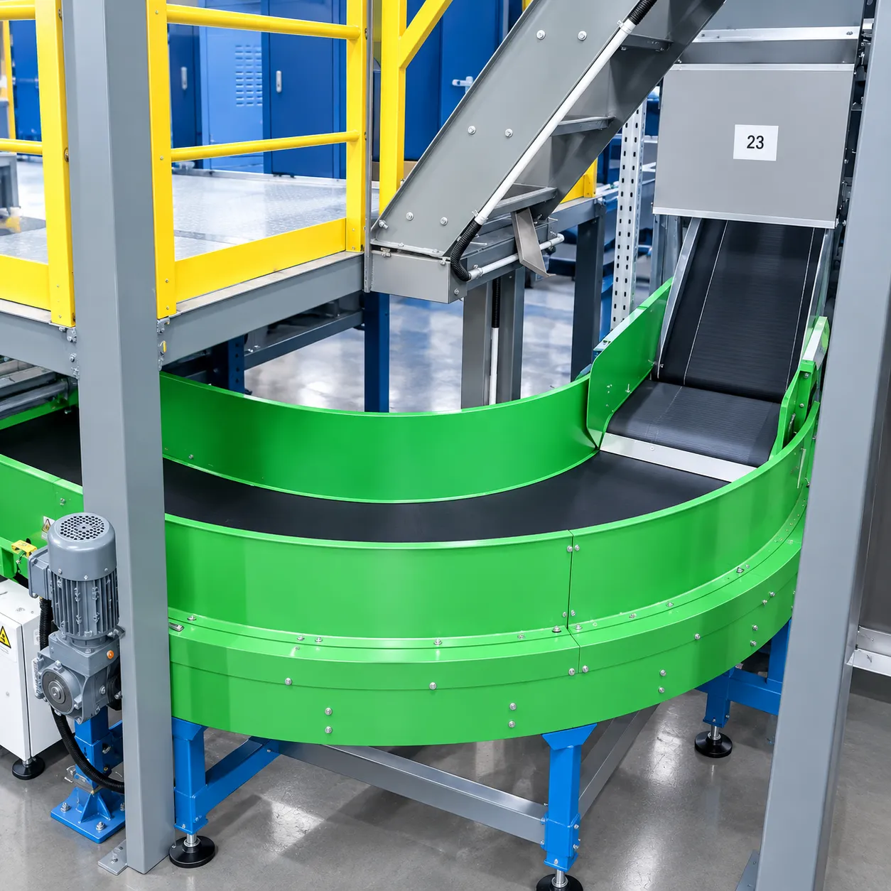 curved belt conveyor case