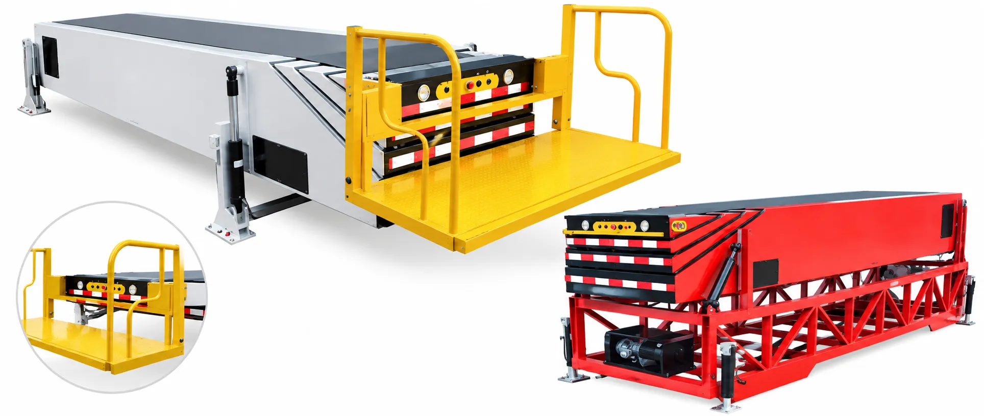 4 section telescopic conveyor