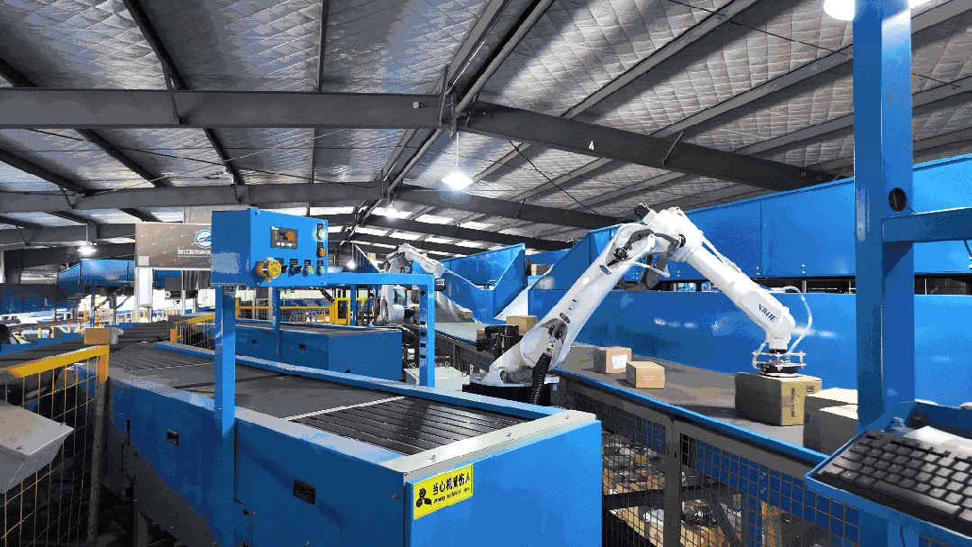 Smart Distribution Center Unmanned Parcel Sorting Line