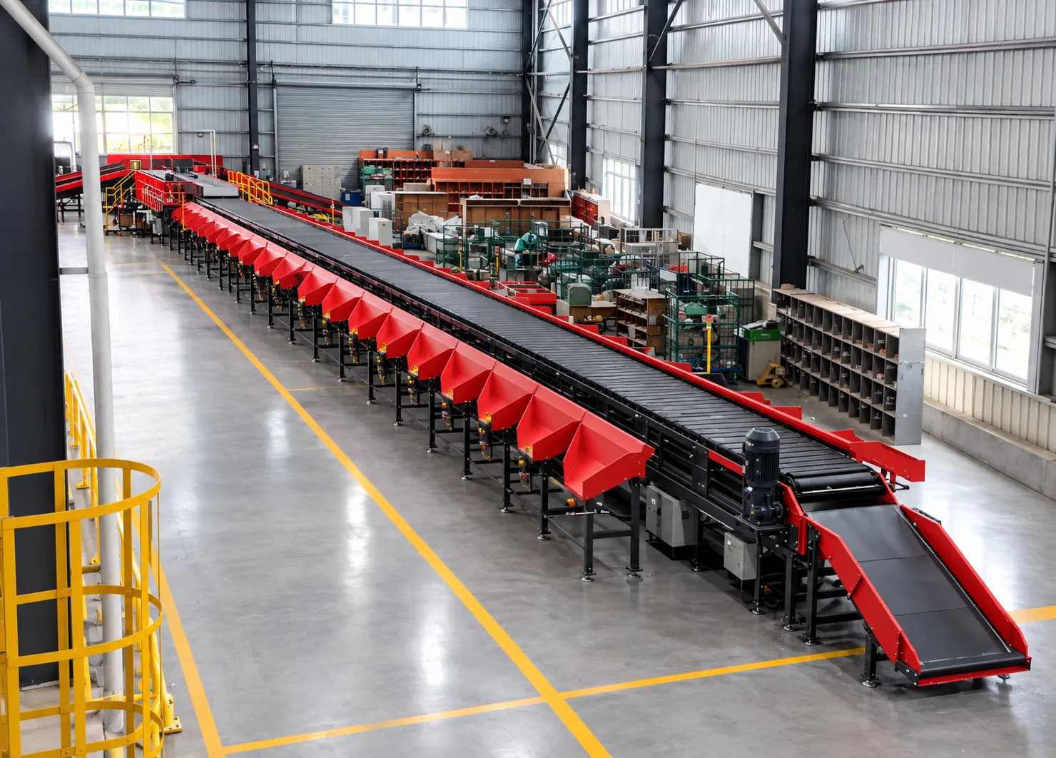 narrow belt parcel sorter