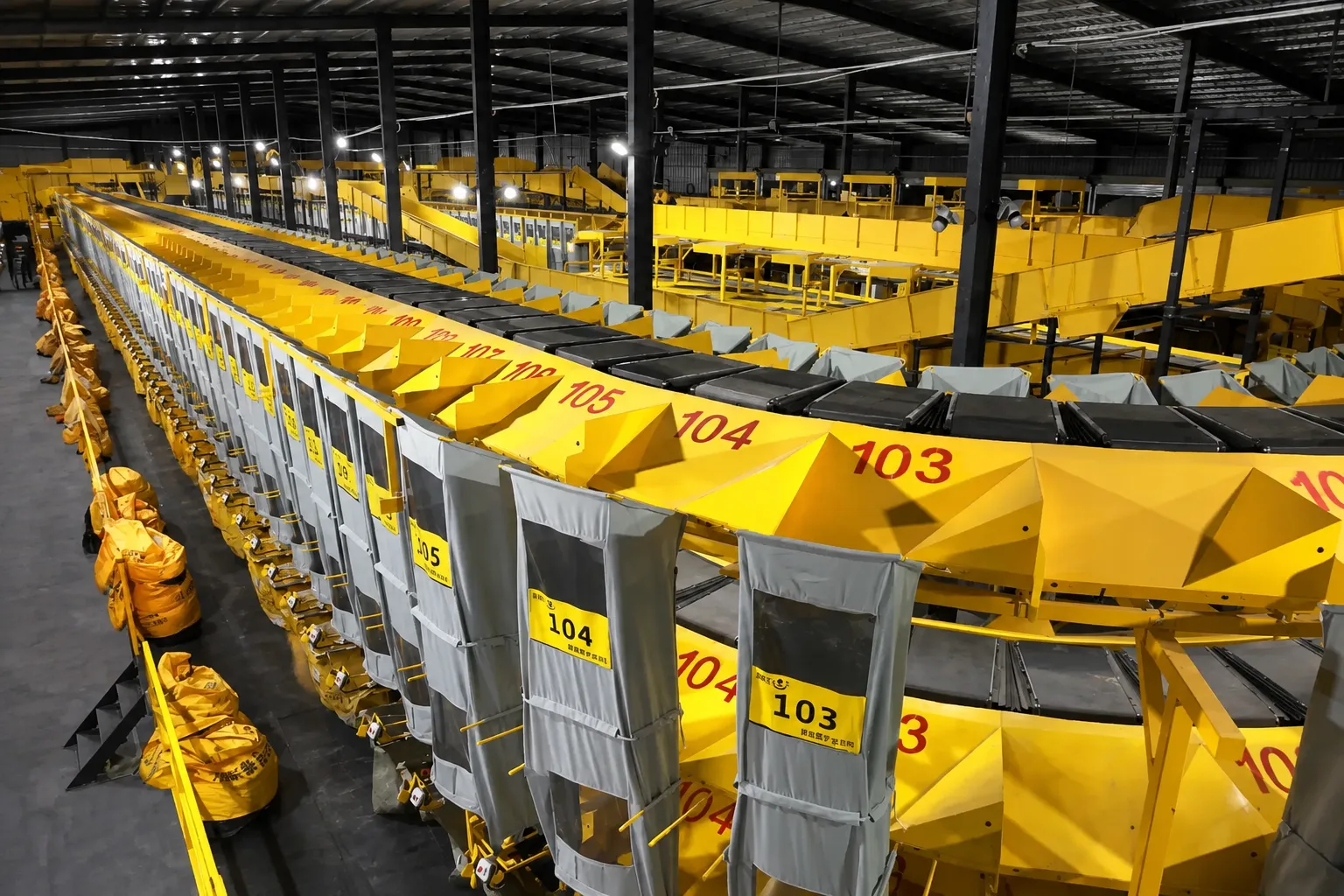 Mini Loop sorter for a small logistics facility