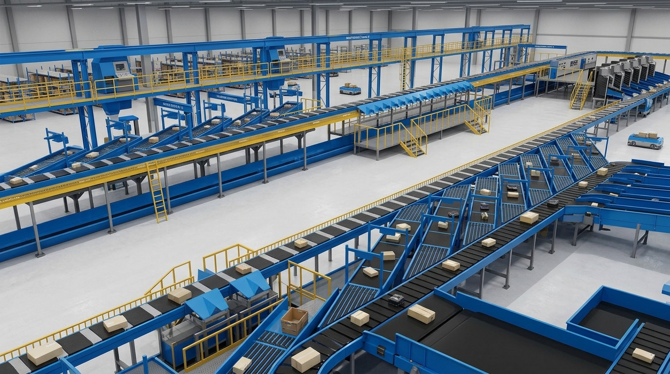 high-speed parcel sorter